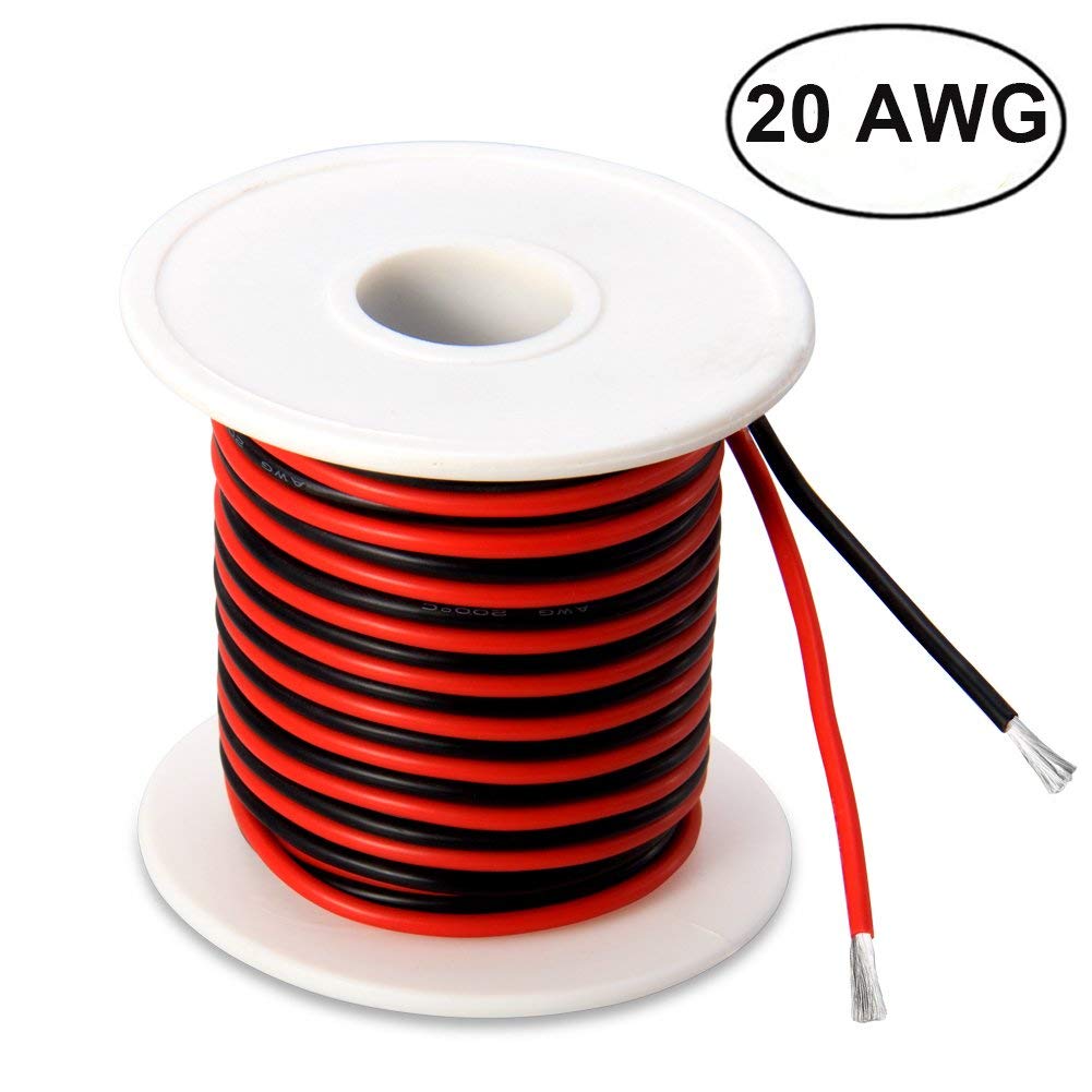 6 gauge silicone wire spool 100 feet black ultra flexible soft