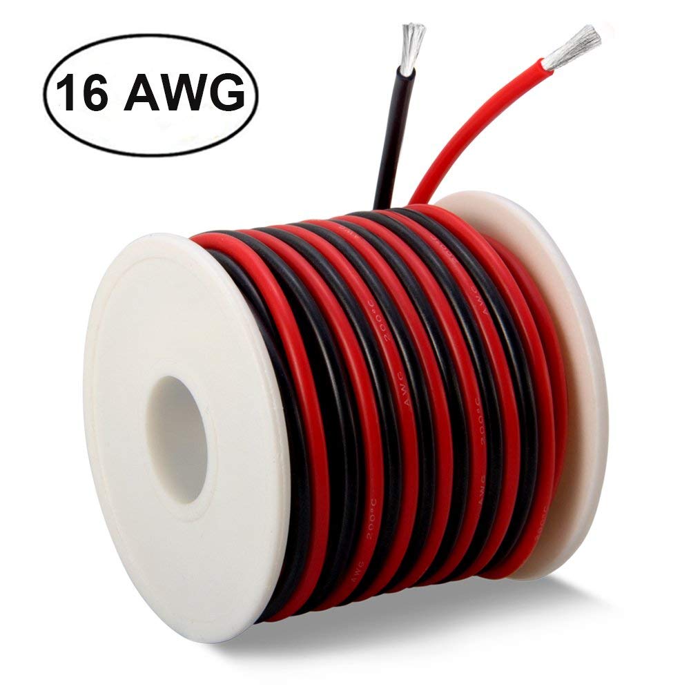 30 gauge silicone wire spool black 50 feet ultra flexible